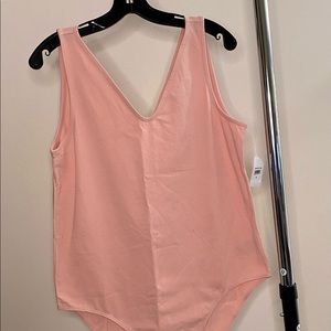 Gap sleeveless pink cotton bodysuit. Sz: XL